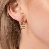 Snake Drop Studs -  - Earrings - Ofina