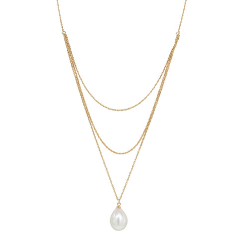 Triple Layered Pearl Necklace -  - Necklaces - Ofina