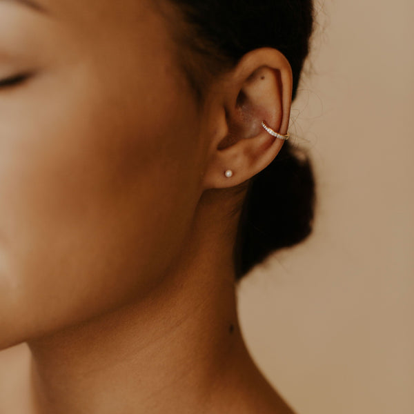CZ Channel Middle Ear Cuff -  - Earrings - Ofina