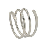 Multiple Twirl Ring - Silver / 5 - Rings - Ofina