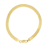 Herringbone Bracelet - 4mm / Gold - Bracelets - Ofina