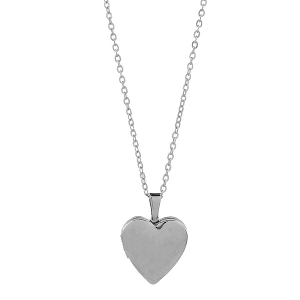 Heart Locket - Silver - Necklaces - Ofina