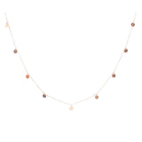 Multi Discs Long Necklace - Rosegold - Necklaces - Ofina