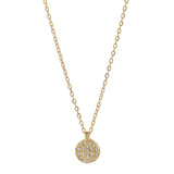 Round Multi CZ Necklace - Gold / 8mm - Necklaces - Ofina