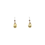 SALE - Curved Brushed Teardrop Earrings - Gold / Extra Small - Earrings - Ofina