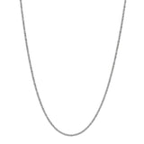 Diamond Cut Rope Chain Necklace - Silver / 16 Inches - Necklaces - Ofina