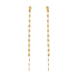 Detachable Round Multi Bar Sphere Studs - Gold / Large - Earrings - Ofina