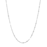 Geometric Cable Chain Necklace - Silver / 13'' - Necklaces - Ofina