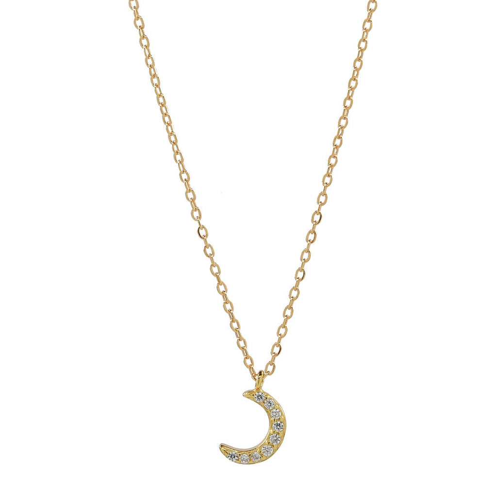 Buy Beaux Bijoux Sterling Silver Crescent Moon Necklace for Women - 14k  Gold Plated Silver Half Moon Necklace for Women - Moon Pendant Necklace  Online at desertcartINDIA