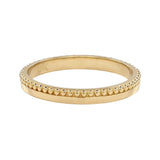 10k Solid Gold Double Textured Ring -  - Rings - Ofina