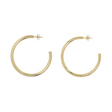 Thick Vermeil Hoops - Gold / Large - Earrings - Ofina