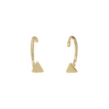 Triangle Open Huggies - Gold - Earrings - Ofina