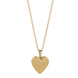 Heart Locket - Gold - Necklaces - Ofina