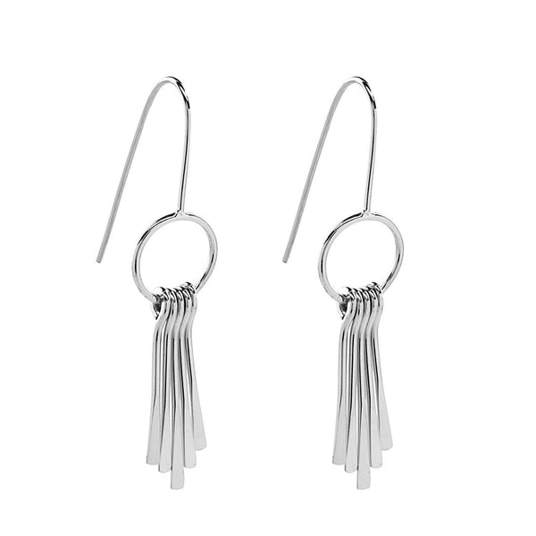 Fringe Earrings - Silver - Earrings - Ofina