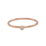 Solitaire CZ Ring - Rosegold / 5 - Rings - Ofina