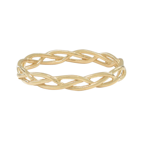 10k Solid Gold Twist Ring - 5 - Rings - Ofina