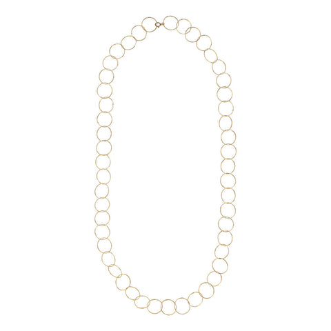 Multi-Interlocking Diamond Cut Necklace - Gold - Necklaces - Ofina