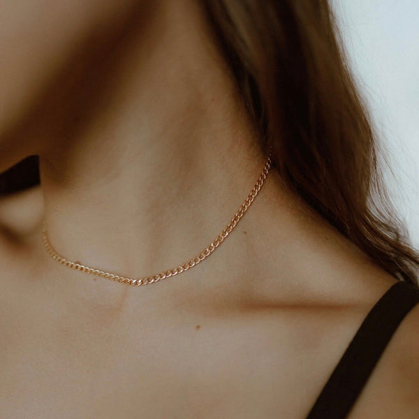 Curb Chain Necklace -  - Necklaces - Ofina