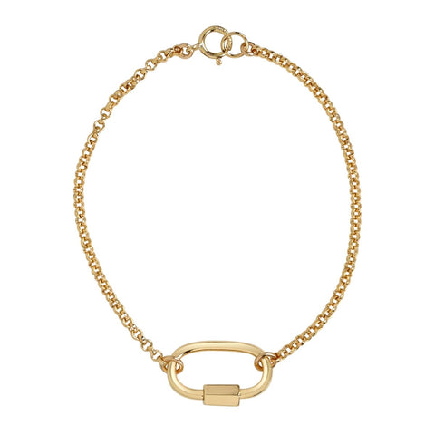 Rolo Chain Carabiner Bracelet -  - Bracelets - Ofina