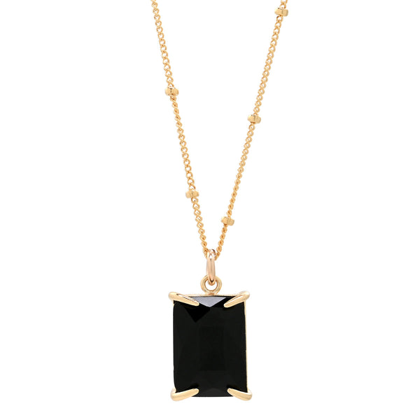 Black Emerald Necklace -  - Necklaces - Ofina