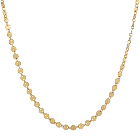 Multi Disc Choker Necklace - Gold / 14" - Necklaces - Ofina