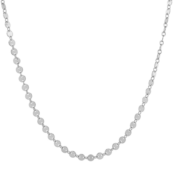 Multi Disc Choker Necklace - Silver / 14" - Necklaces - Ofina