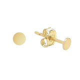 Solid Circle Studs - Gold / Small - Earrings - Ofina