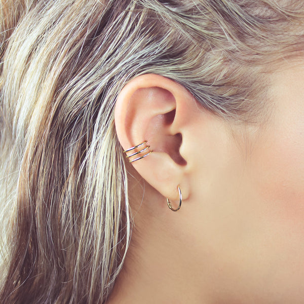 Triple Line Middle Ear Cuff -  - Earrings - Ofina